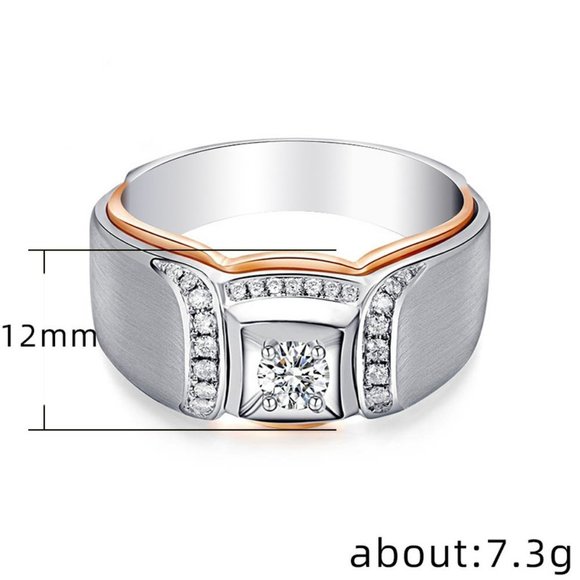 🌸Trendy Design Shiny Zircon Gem Chunky Fashion Ring for Women, MARR9233 - Picture 7 of 7